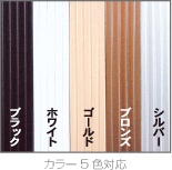 カラー5色対応