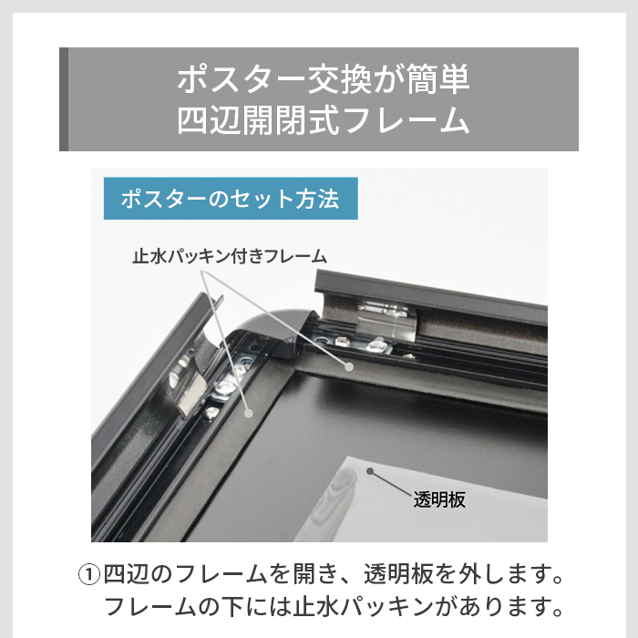 グリップT ローリングベーススタンド ポスターセットの方法1