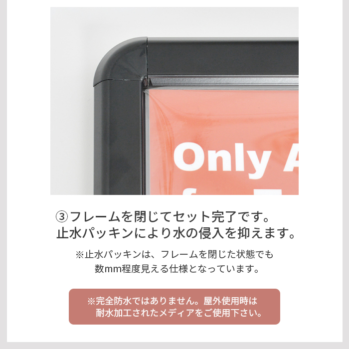 グリップT ローリングベーススタンド ポスターセットの方法3