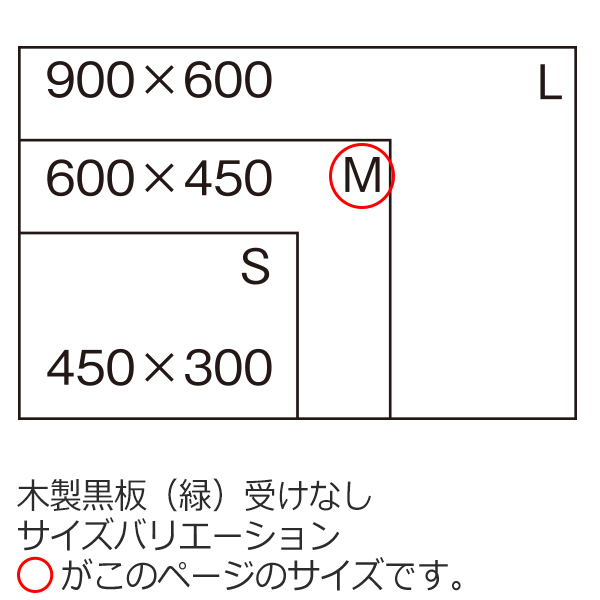 木製黒板（緑）M サイズ