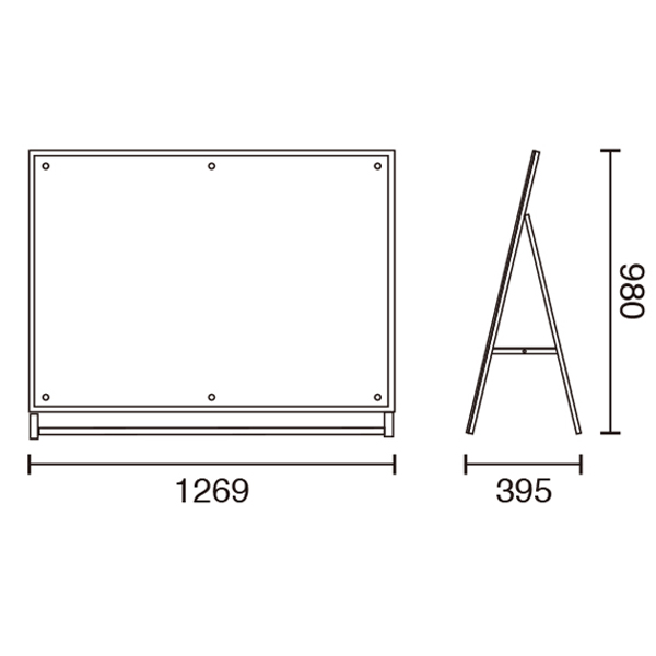 アクリルパネルスタンドAPS　A0片面サイズ