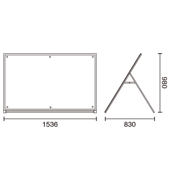 アクリルパネルスタンドAPS　B0片面サイズ