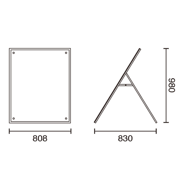 アクリルパネルスタンドAPS　B1片面サイズ