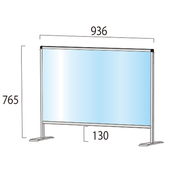 飛沫防止パーテーション450x600サイズ