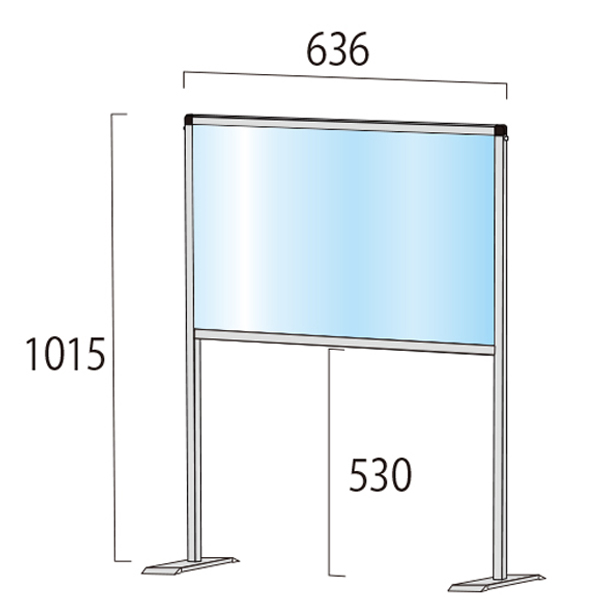 飛沫防止パーテーション450x600サイズ