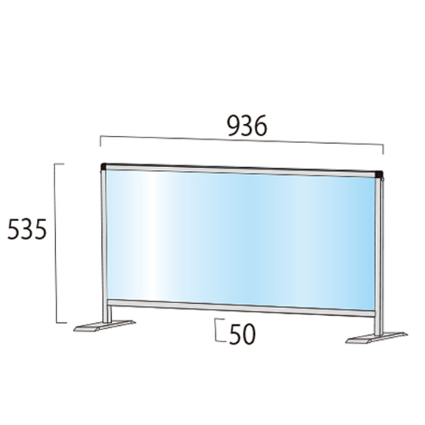 飛沫防止パーテーション450x600サイズ