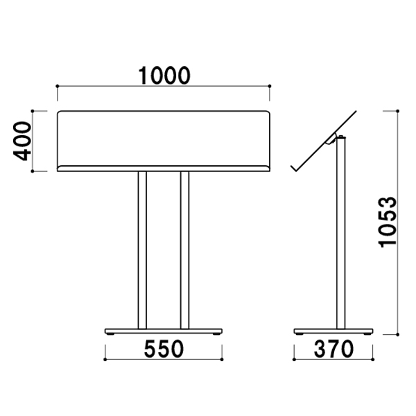 メニュースタンドMS-100サイズ