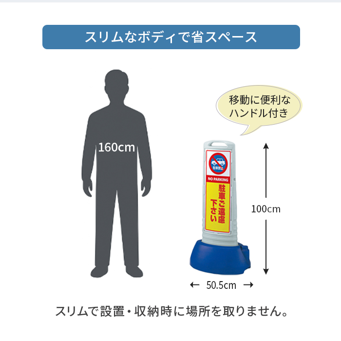 スリムロードサイン/省スペース