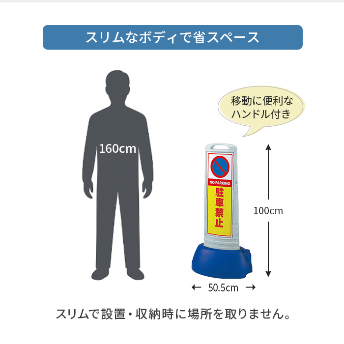 スリムロードサイン/省スペース