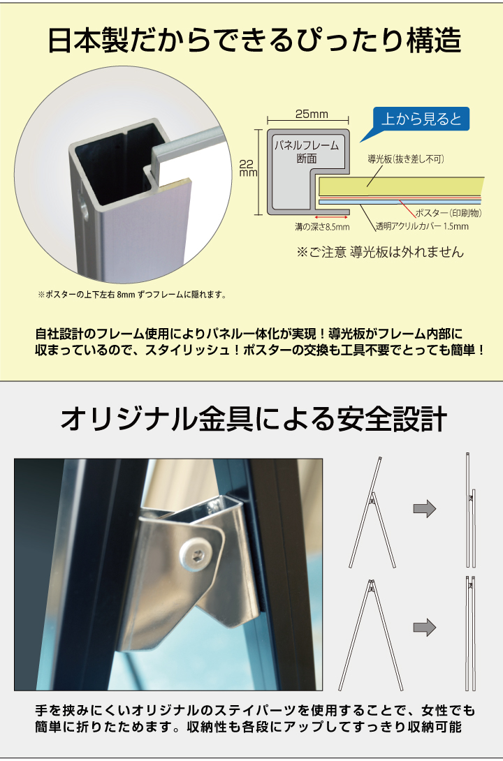 最新人気 看板いいな 店バリウススタンド看板LED B2 片面 ブラック BVASKLED-B2K 全高1m以下 薄型 省エネ ポスタースタンド 